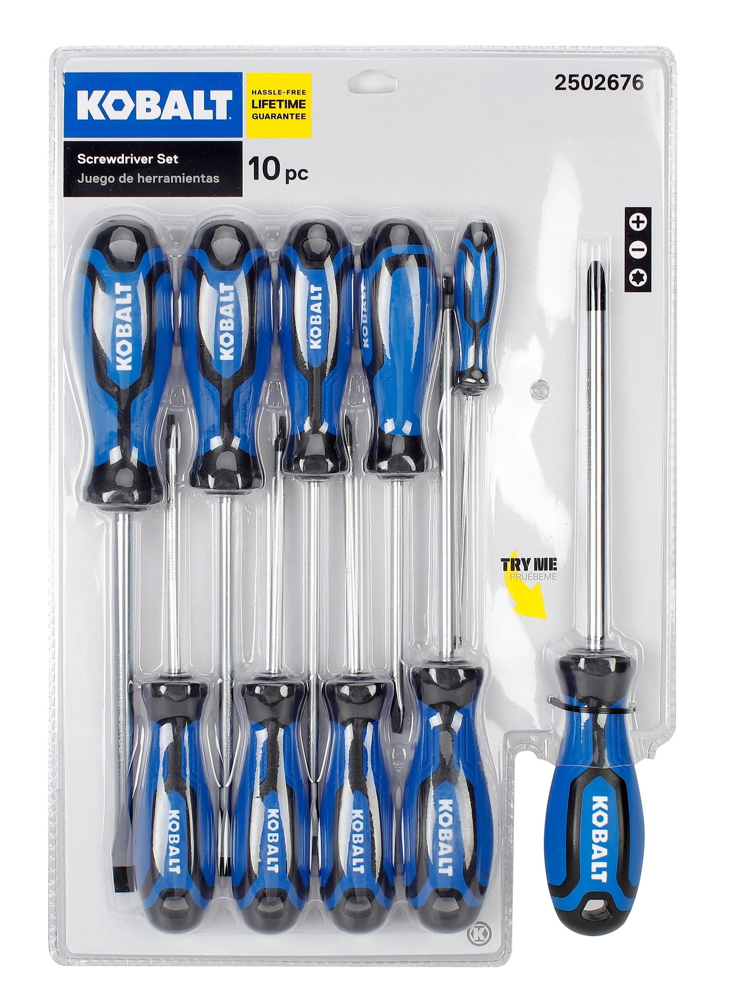 Kobalt Screwdrivers 10-Piece Plastic Handle Magnetic Set Screwdriver Set 3 Kobalt Screwdrivers 10-Piece Plastic Handle Magnetic Set Screwdriver Set