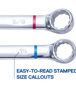 Kobalt Combination Wrenches & Sets 30-Piece Set 12-point Standard (SAE) and Metric Combination Standard Combination Wrench Set -Kobalt Outlet Store 15484715