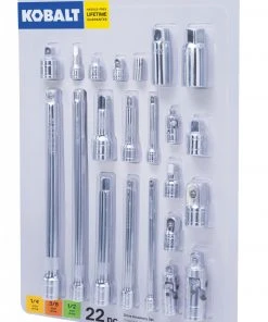 Kobalt Drive Tool & Socket Accessories 22-Piece 1/4-in, 3/8-in and 1/2-in drive tools Drive Accessory Set -Kobalt Outlet Store 15686713 scaled