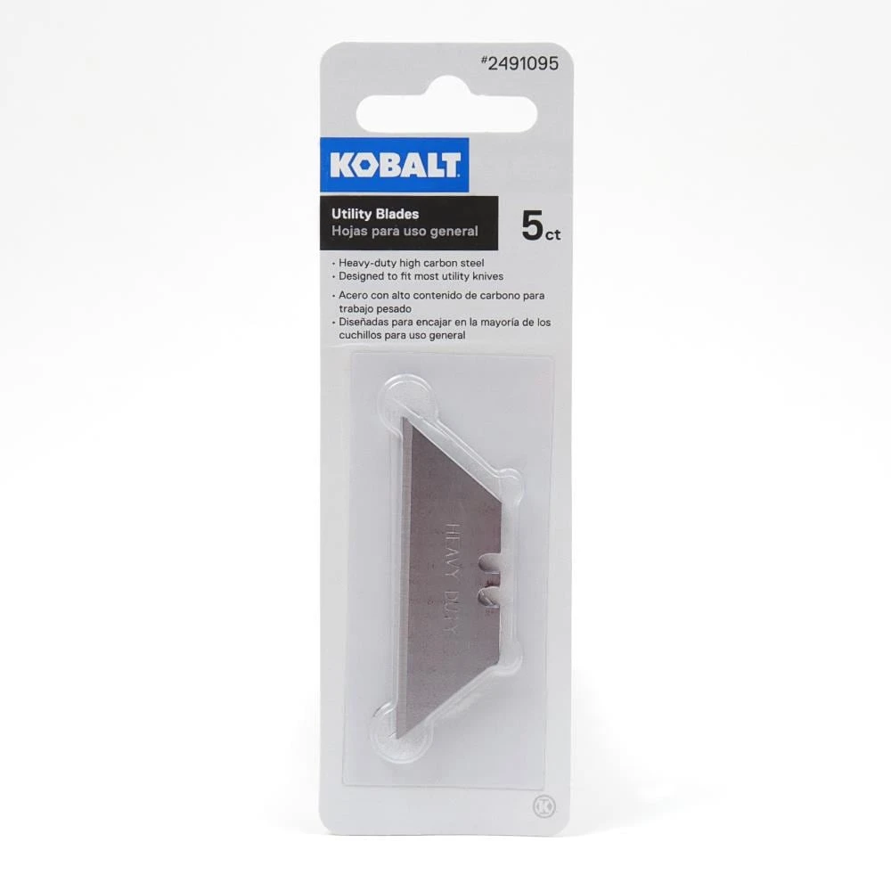 Kobalt Replacement Utility Blades Carbon Steel Utility Razor Blade(5-Pack) 3 Kobalt Replacement Utility Blades Carbon Steel Utility Razor Blade(5-Pack)