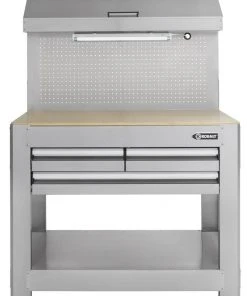 Kobalt Work Benches 45-in W x 36-in H 3-Drawer Wood Work Bench