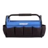 Kobalt Tool Bags Blue, Black Polyester 16-in Tool Tote -Kobalt Outlet Store 15950032