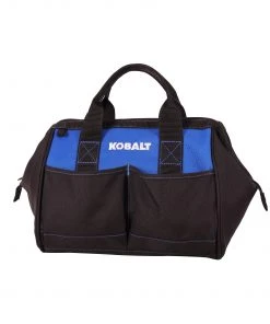 Kobalt Tool Bags Blue Black Polyester 12-in Tool Bag