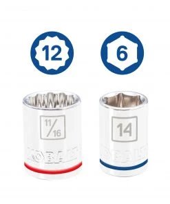 Kobalt Mechanics Tool Sets 118-Piece Standard (SAE) and Metric Combination Polished Chrome Mechanics Tool Set (3/8-in;) -Kobalt Outlet Store 16006944