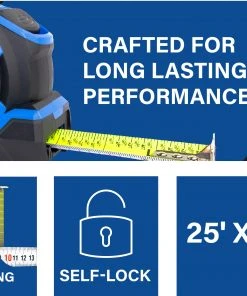Kobalt Tape measures 25-ft Auto Lock Tape Measure 12 Kobalt Tape measures 25-ft Auto Lock Tape Measure -Kobalt Outlet Store 16463824