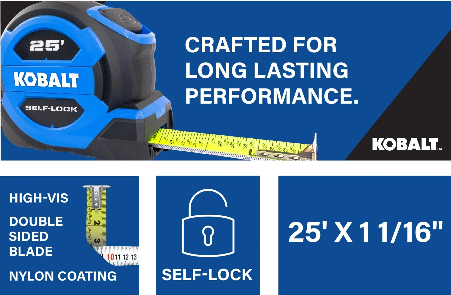 Kobalt Tape measures 25-ft Auto Lock Tape Measure 7 Kobalt Tape measures 25-ft Auto Lock Tape Measure - Image 6