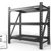 Kobalt Freestanding Shelving Units 48-in W x 24-in D x 47-in H 3-Tier Heavy Duty Steel Utility 1 Kobalt Freestanding Shelving Units 48-in W x 24-in D x 47-in H 3-Tier Heavy Duty Steel Utility -Kobalt Outlet Store 16502228