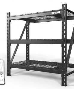 Kobalt Outlet Store 37 Kobalt Freestanding Shelving Units 48-in W x 24-in D x 47-in H 3-Tier Heavy Duty Steel Utility