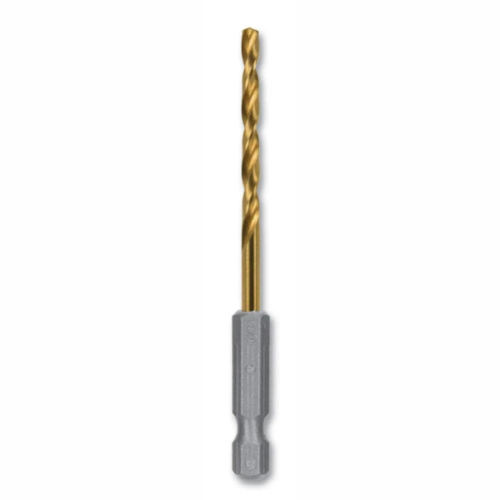 Kobalt Twist Drill Bits 9/64-in 3-1/4-in Titanium Coated Hss Twist Drill Bit 3 Kobalt Twist Drill Bits 9/64-in 3-1/4-in Titanium Coated Hss Twist Drill Bit