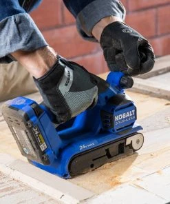 Kobalt Power Sanders Kobalt 24V MAX 24-Volt Brushless Cordless Variable Speed Belt Sander with Dust Management -Kobalt Outlet Store 16709163