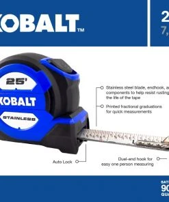 Kobalt Tape measures 25-ft Auto Lock Tape Measure -Kobalt Outlet Store 16732140