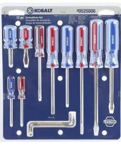 Kobalt Screwdrivers 12-Piece Acetate Handle Set Multi-bit Screwdriver Set -Kobalt Outlet Store 16988796