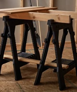 Kobalt Saw Horses 2-Pack 4.1-in W x 32-in H Plastic Saw Horse (1000-lb Capacity) -Kobalt Outlet Store 17126848