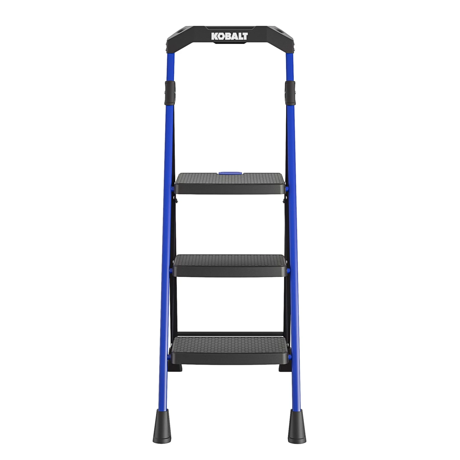 Kobalt Step Stools 3-Step 300-lb Capacity Black Steel Foldable Step Stool 2 Kobalt Step Stools 3-Step 300-lb Capacity Black Steel Foldable Step Stool