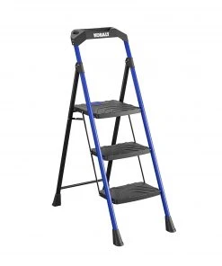 Kobalt Step Stools 3-Step 300-lb Capacity Black Steel Foldable Step Stool 12 Kobalt Step Stools 3-Step 300-lb Capacity Black Steel Foldable Step Stool -Kobalt Outlet Store 17787986