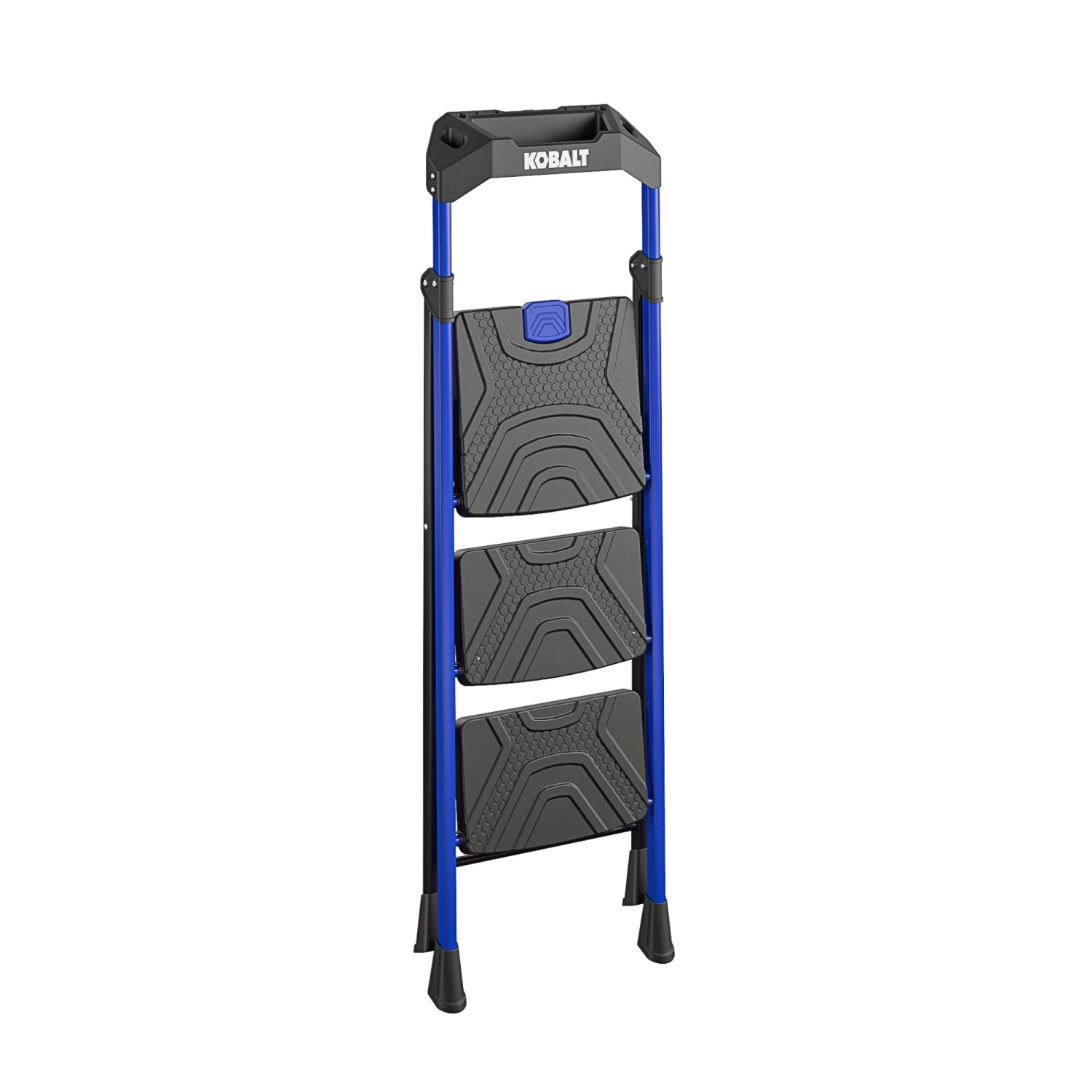 Kobalt Step Stools 3-Step 300-lb Capacity Black Steel Foldable Step Stool 5 Kobalt Step Stools 3-Step 300-lb Capacity Black Steel Foldable Step Stool - Image 4