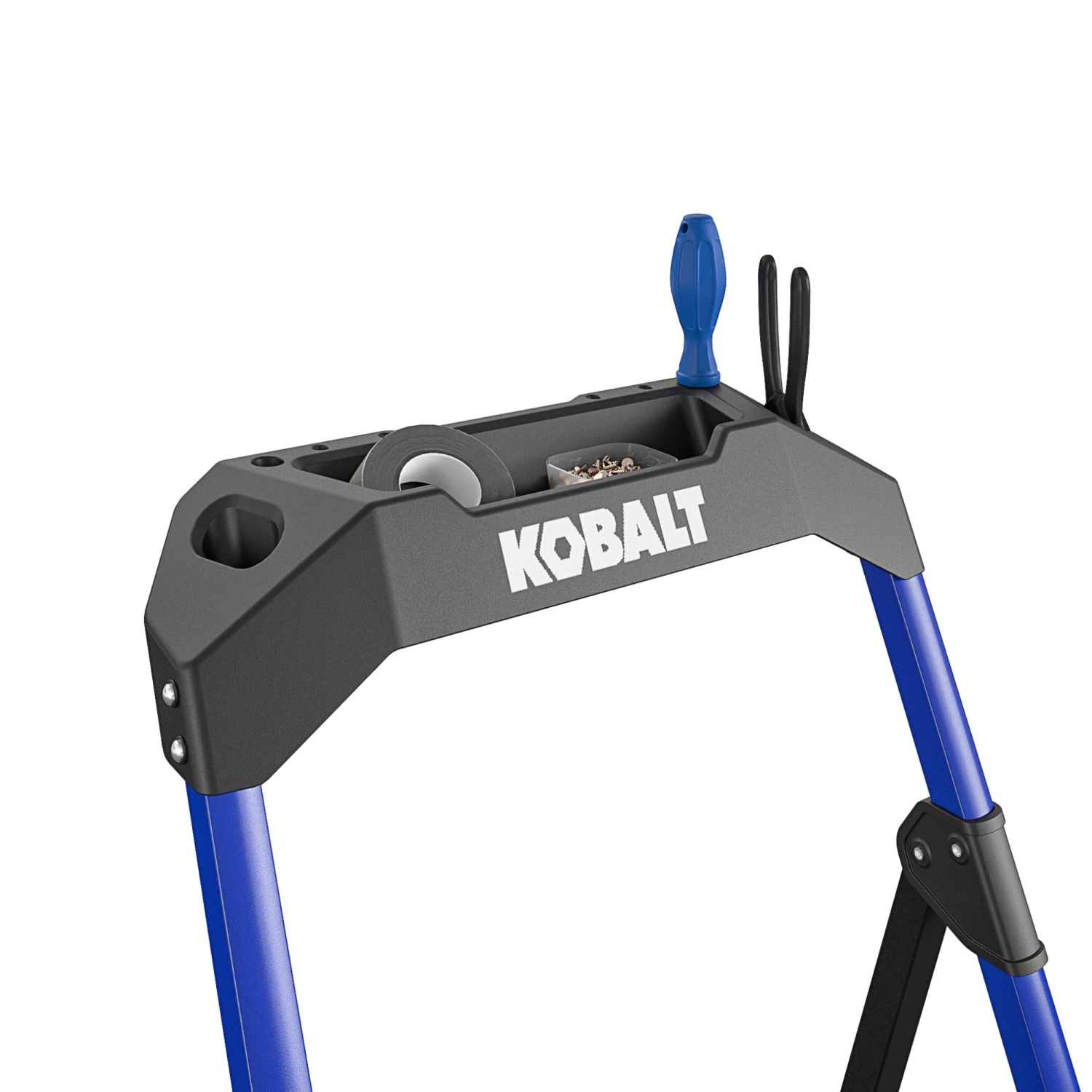 Kobalt Step Stools 2-Step 300-lb Capacity Black Steel Foldable Step Stool 12 Kobalt Step Stools 2-Step 300-lb Capacity Black Steel Foldable Step Stool - Image 10