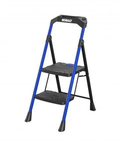 Kobalt Step Stools 2-Step 300-lb Capacity Black Steel Foldable Step Stool 16 Kobalt Step Stools 2-Step 300-lb Capacity Black Steel Foldable Step Stool -Kobalt Outlet Store 17788045