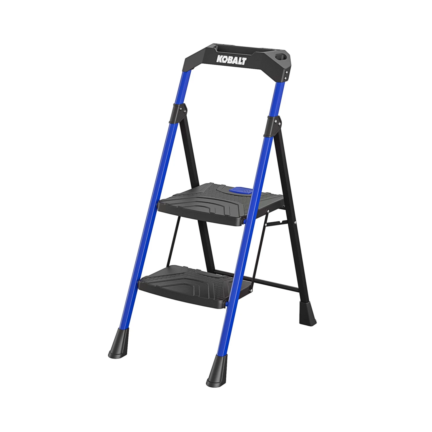 Kobalt Step Stools 2-Step 300-lb Capacity Black Steel Foldable Step Stool 7 Kobalt Step Stools 2-Step 300-lb Capacity Black Steel Foldable Step Stool - Image 5