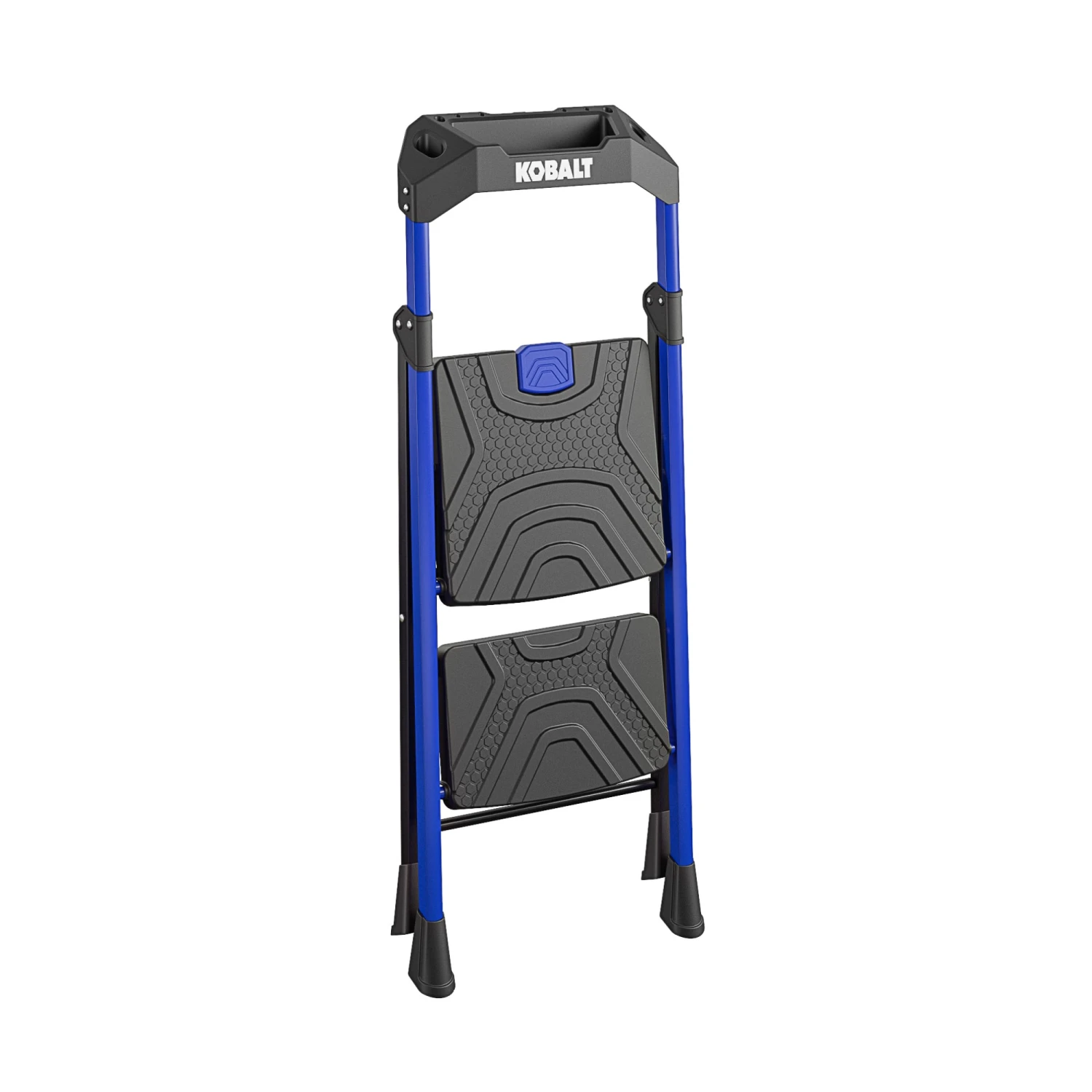 Kobalt Step Stools 2-Step 300-lb Capacity Black Steel Foldable Step Stool 6 Kobalt Step Stools 2-Step 300-lb Capacity Black Steel Foldable Step Stool - Image 4