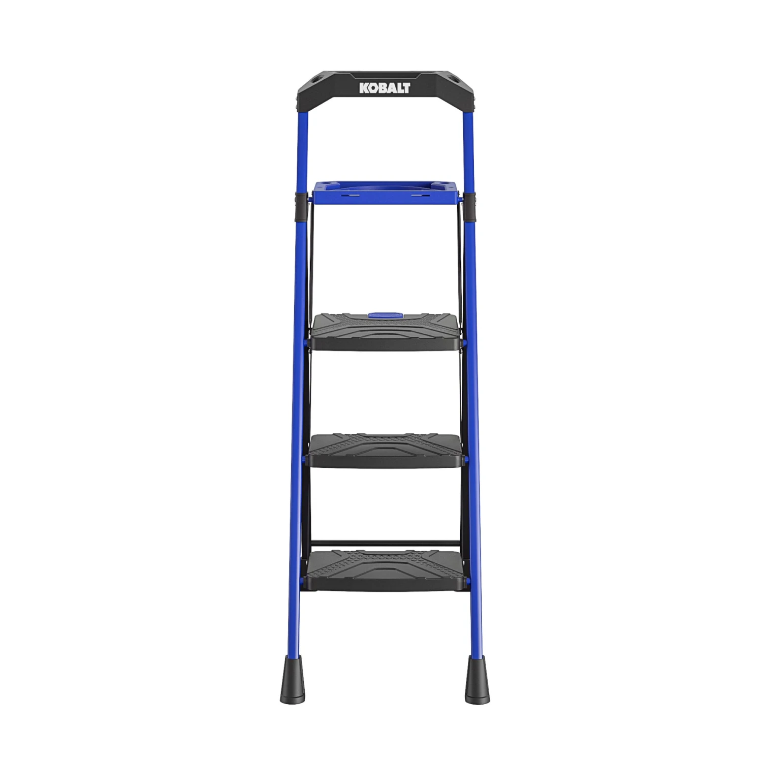 Kobalt Step Stools 3-Step 300-lb Capacity Black Steel Foldable Step Stool 3 Kobalt Step Stools 3-Step 300-lb Capacity Black Steel Foldable Step Stool