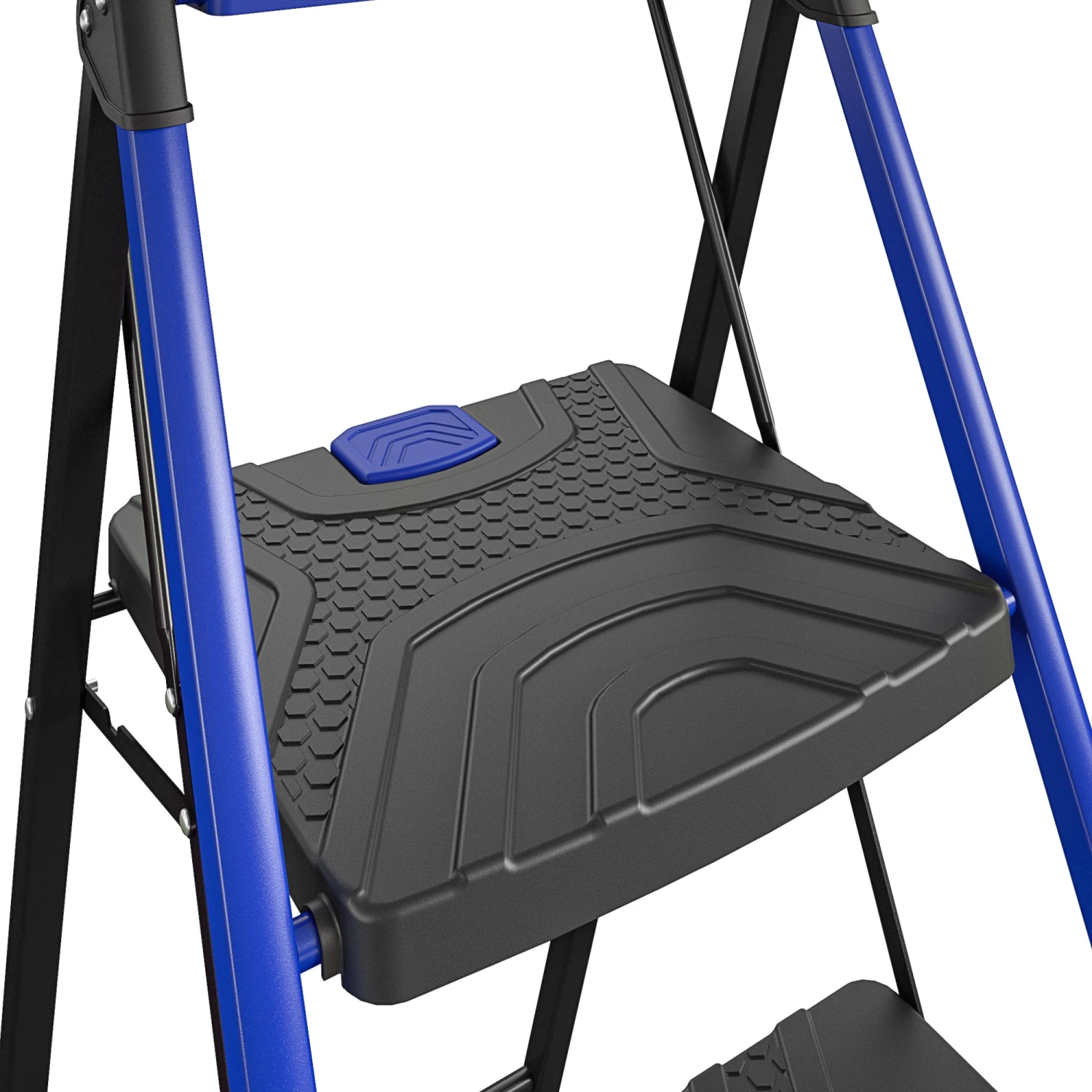 Kobalt Step Stools 3-Step 300-lb Capacity Black Steel Foldable Step Stool 9 Kobalt Step Stools 3-Step 300-lb Capacity Black Steel Foldable Step Stool - Image 7