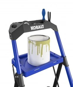 Kobalt Step Stools 3-Step 300-lb Capacity Black Steel Foldable Step Stool 20 Kobalt Step Stools 3-Step 300-lb Capacity Black Steel Foldable Step Stool -Kobalt Outlet Store 17788344