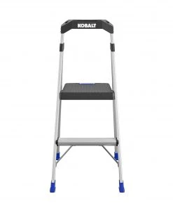 Kobalt Step Stools 2-Step 250-lb Capacity Aluminum Foldable Step Stool