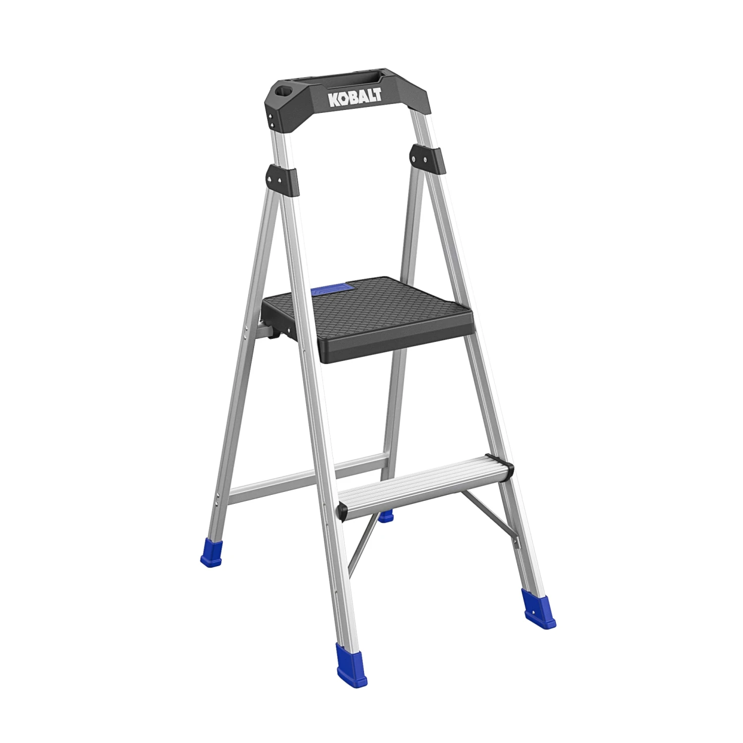 Kobalt Step Stools 2-Step 250-lb Capacity Aluminum Foldable Step Stool 4 Kobalt Step Stools 2-Step 250-lb Capacity Aluminum Foldable Step Stool - Image 3