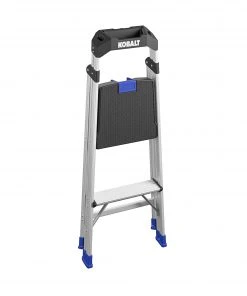 Kobalt Step Stools 2-Step 250-lb Capacity Aluminum Foldable Step Stool 14 Kobalt Step Stools 2-Step 250-lb Capacity Aluminum Foldable Step Stool -Kobalt Outlet Store 17788436
