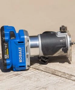 Kobalt Routers 24V MAX 1/4-in-Amp Variable Speed Brushless Trim Cordless Router (Tool Only) -Kobalt Outlet Store 17869099