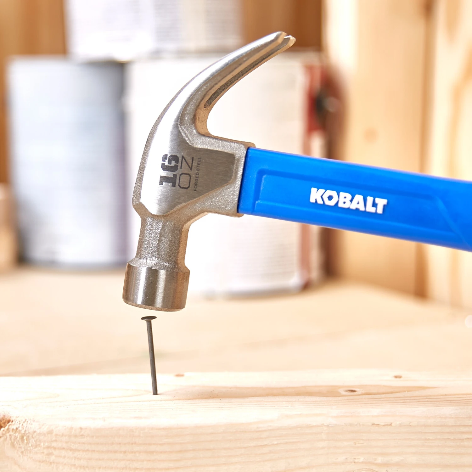 Kobalt Hammers 16-oz Smoothed Face Steel Head Fiberglass Claw Hammer 8 Kobalt Hammers 16-oz Smoothed Face Steel Head Fiberglass Claw Hammer - Image 6