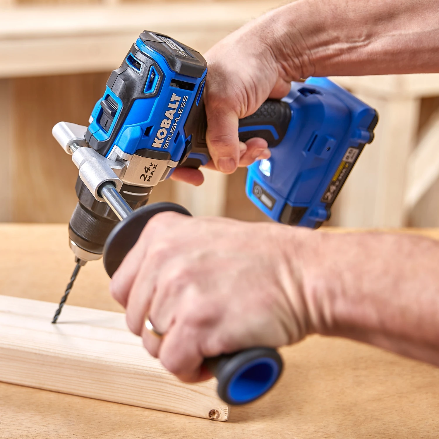 Kobalt Power Tool Combo Kits Kobalt 24V max 6-Tool 24-Volt Max Brushless Power Tool Combo Kit Case (2-Batteries Included and Charger Included) 10 Kobalt Power Tool Combo Kits Kobalt 24V max 6-Tool 24-Volt Max Brushless Power Tool Combo Kit Case (2-Batteries Included and Charger Included) - Image 8