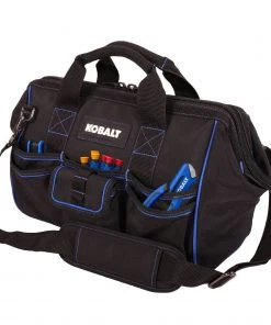 Kobalt Tool Bags Blue Black Polyester 18-in Cargo Bag -Kobalt Outlet Store 40642748 scaled