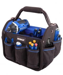 Kobalt Tool Bags Blue Black Polyester 12-in Tool Tote -Kobalt Outlet Store 40642751 scaled