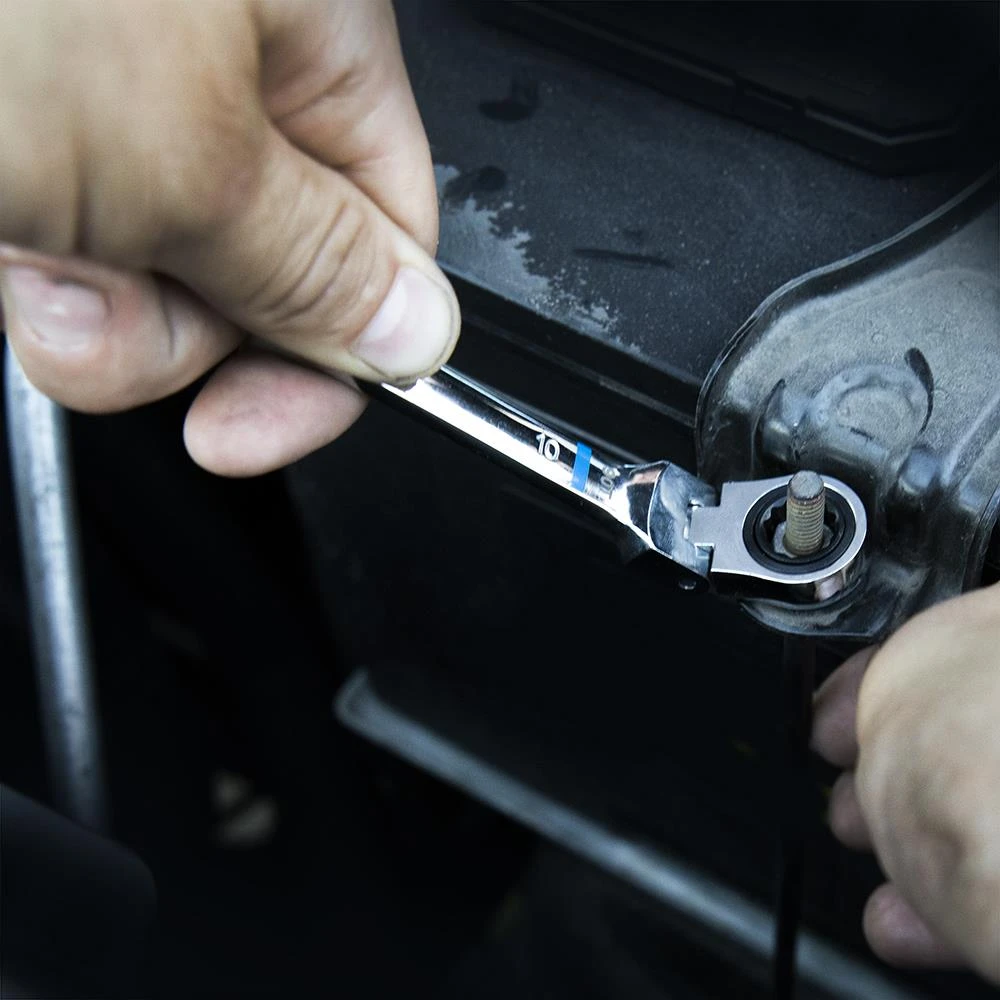 Kobalt Ratchet Wrenches & Sets 8-Piece Set 12-Point Metric Flexible Head Ratchet Wrench Set 10 Kobalt Ratchet Wrenches & Sets 8-Piece Set 12-Point Metric Flexible Head Ratchet Wrench Set - Image 8