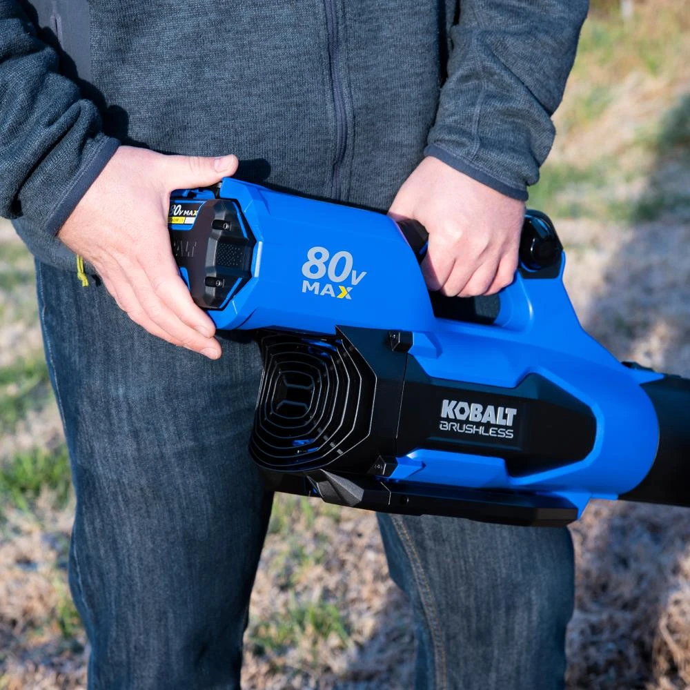Kobalt Cordless Electric Leaf Blowers 80-volt Max 630-CFM Brushless Handheld Cordless Electric Leaf Blower 2.5 Ah (Battery & Charger Included) 10 Kobalt Cordless Electric Leaf Blowers 80-volt Max 630-CFM Brushless Handheld Cordless Electric Leaf Blower 2.5 Ah (Battery & Charger Included) - Image 8