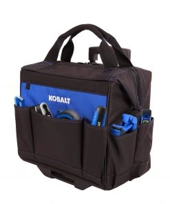 Kobalt Tool Bags Blue Black Polyester 14-in Rolling Tool Bag -Kobalt Outlet Store 42143578 scaled