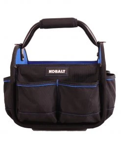 Kobalt Tool Bags Blue Black Polyester 12-in Tool Tote -Kobalt Outlet Store 42143650