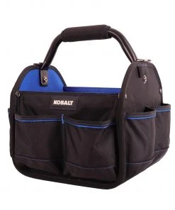 Kobalt Tool Bags Blue Black Polyester 12-in Tool Tote -Kobalt Outlet Store 42143651