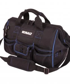 Kobalt Tool Bags Blue Black Polyester 16-in Zippered Cargo Bag -Kobalt Outlet Store 42143875 scaled