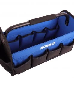 Kobalt Tool Bags Blue, Black Polyester 16-in Tool Tote -Kobalt Outlet Store 42144694 scaled