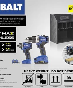 Kobalt Power Tool Combo Kits 2-Tool 24-Volt Max Brushless Power Tool Combo Kit Case (1-Battery Included and Charger Included) 14 Kobalt Power Tool Combo Kits 2-Tool 24-Volt Max Brushless Power Tool Combo Kit Case (1-Battery Included and Charger Included) -Kobalt Outlet Store 42156025