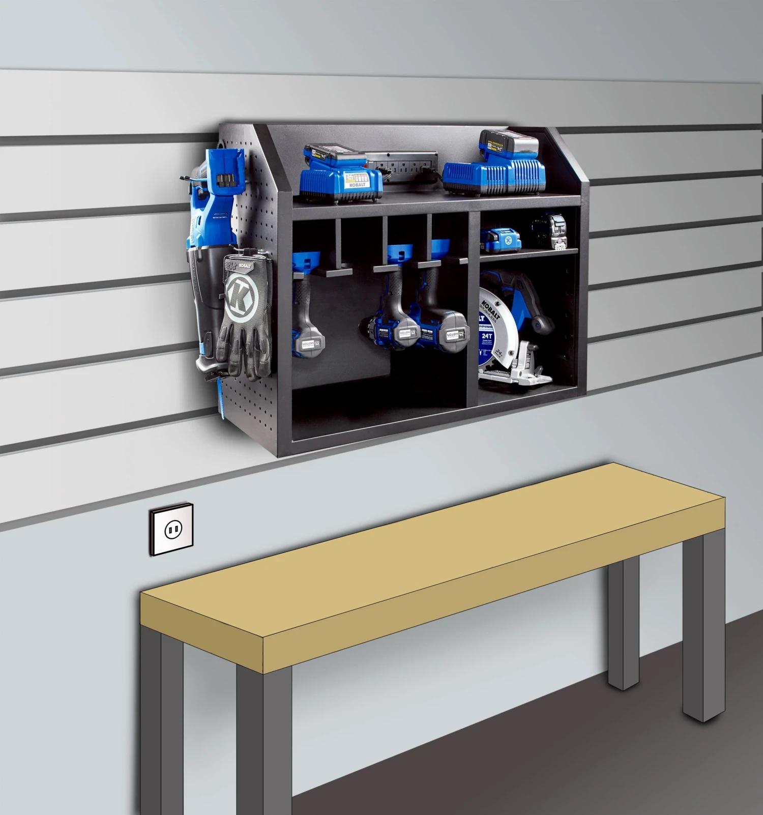 Kobalt Power Tool Combo Kits 2-Tool 24-Volt Max Brushless Power Tool Combo Kit Case (1-Battery Included and Charger Included) 6 Kobalt Power Tool Combo Kits 2-Tool 24-Volt Max Brushless Power Tool Combo Kit Case (1-Battery Included and Charger Included) - Image 4