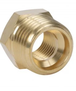 Kobalt Air Compressor Fittings NPT Brass Bushing Adapter 1/2-in (M) x 1/4-in (F) -Kobalt Outlet Store 42208550