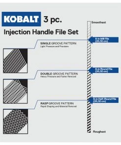 Kobalt Files 8-in Smooth File Set File -Kobalt Outlet Store 42253309
