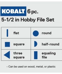 Kobalt Files 5.5-in Smooth File Set File -Kobalt Outlet Store 42253310
