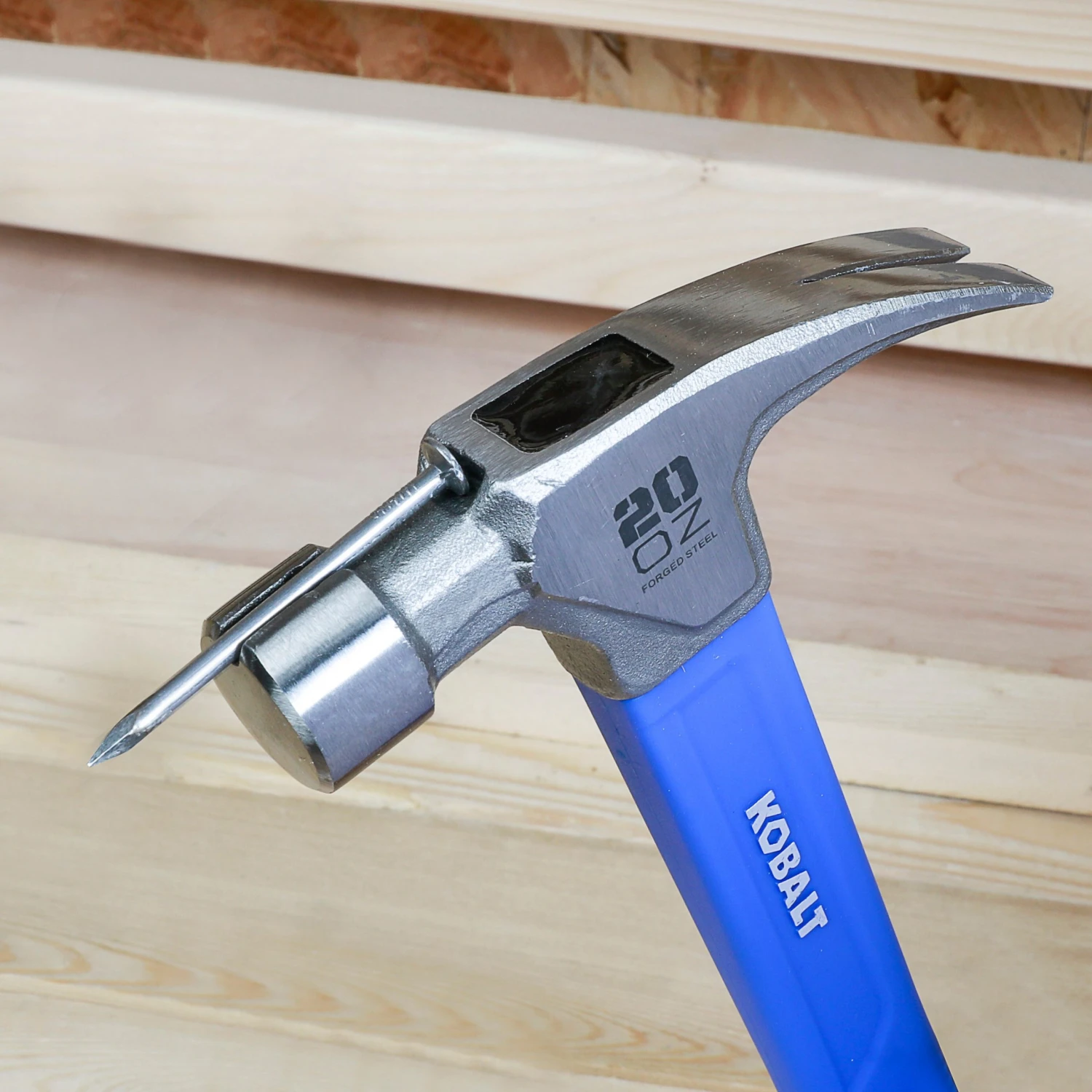 Kobalt Hammers 20-oz Smooth Face Steel Head Fiberglass Claw Hammer 10 Kobalt Hammers 20-oz Smooth Face Steel Head Fiberglass Claw Hammer - Image 8