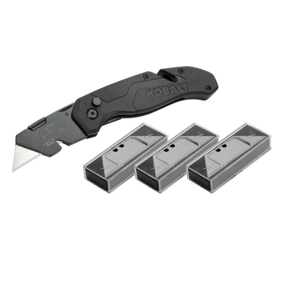 Kobalt Utility Knives 31-Blade Folding Utility Knife 3 Kobalt Utility Knives 31-Blade Folding Utility Knife