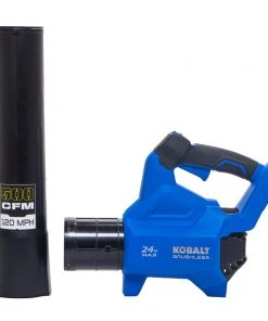 Kobalt Cordless Electric Leaf Blowers 24-volt Max 500-CFM Brushless Handheld Cordless Electric Leaf Blower (Tool Only) 18 Kobalt Cordless Electric Leaf Blowers 24-volt Max 500-CFM Brushless Handheld Cordless Electric Leaf Blower (Tool Only) -Kobalt Outlet Store 42554775